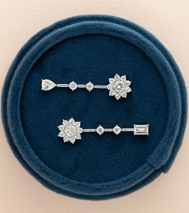 Diamond earrings for Meg and Susan